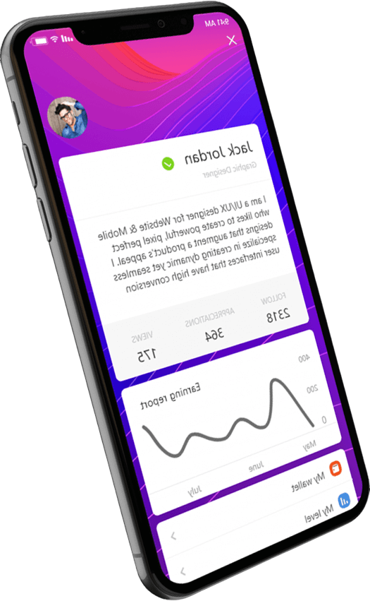 App con feed de contenido