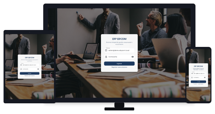 ERP EBYZOM � sistema de gestión empresarial y ecommerce