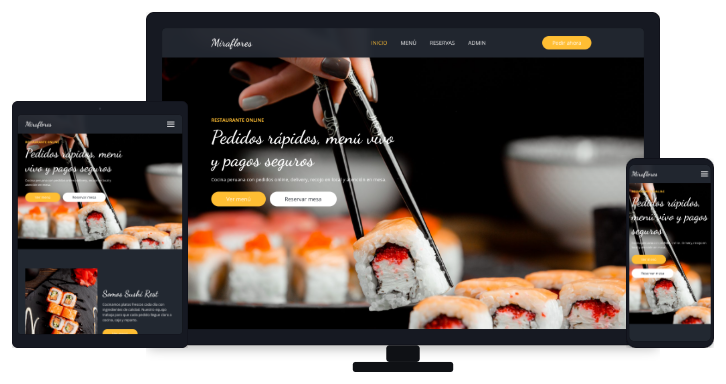 Miraflores Restaurante � pedidos online, menú vivo y pagos seguros