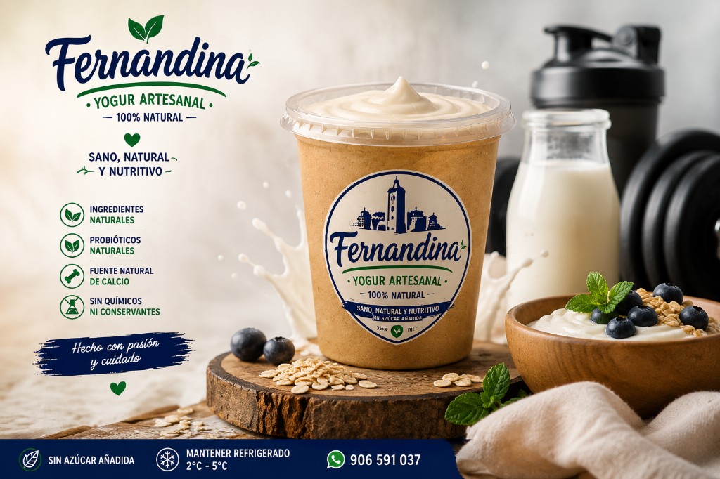 Sitio web Yogurt Fernandina — yogur artesanal natural